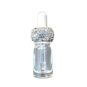 Rhinestone Glass Dropper Bottle 10ml